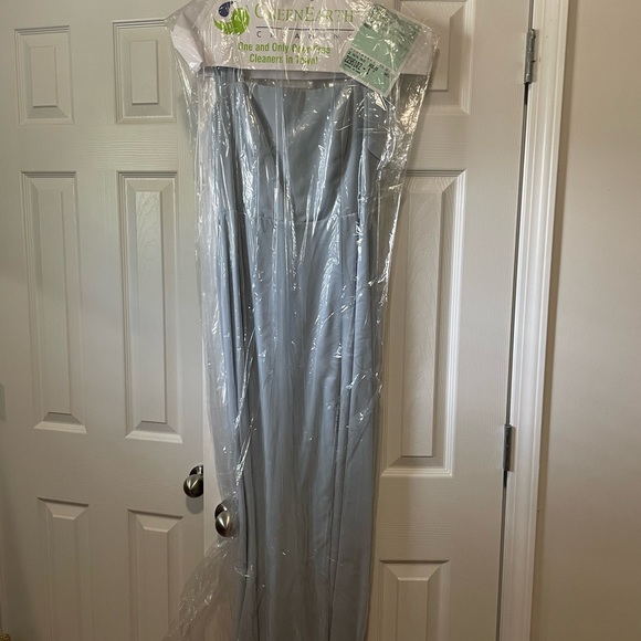 DESSY COLLECTION Tie-Strap Chiffon Gown - Picture 4 of 5